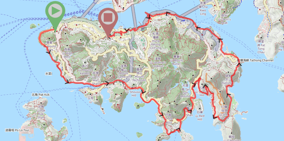 Hiking around the Hong Kong Island