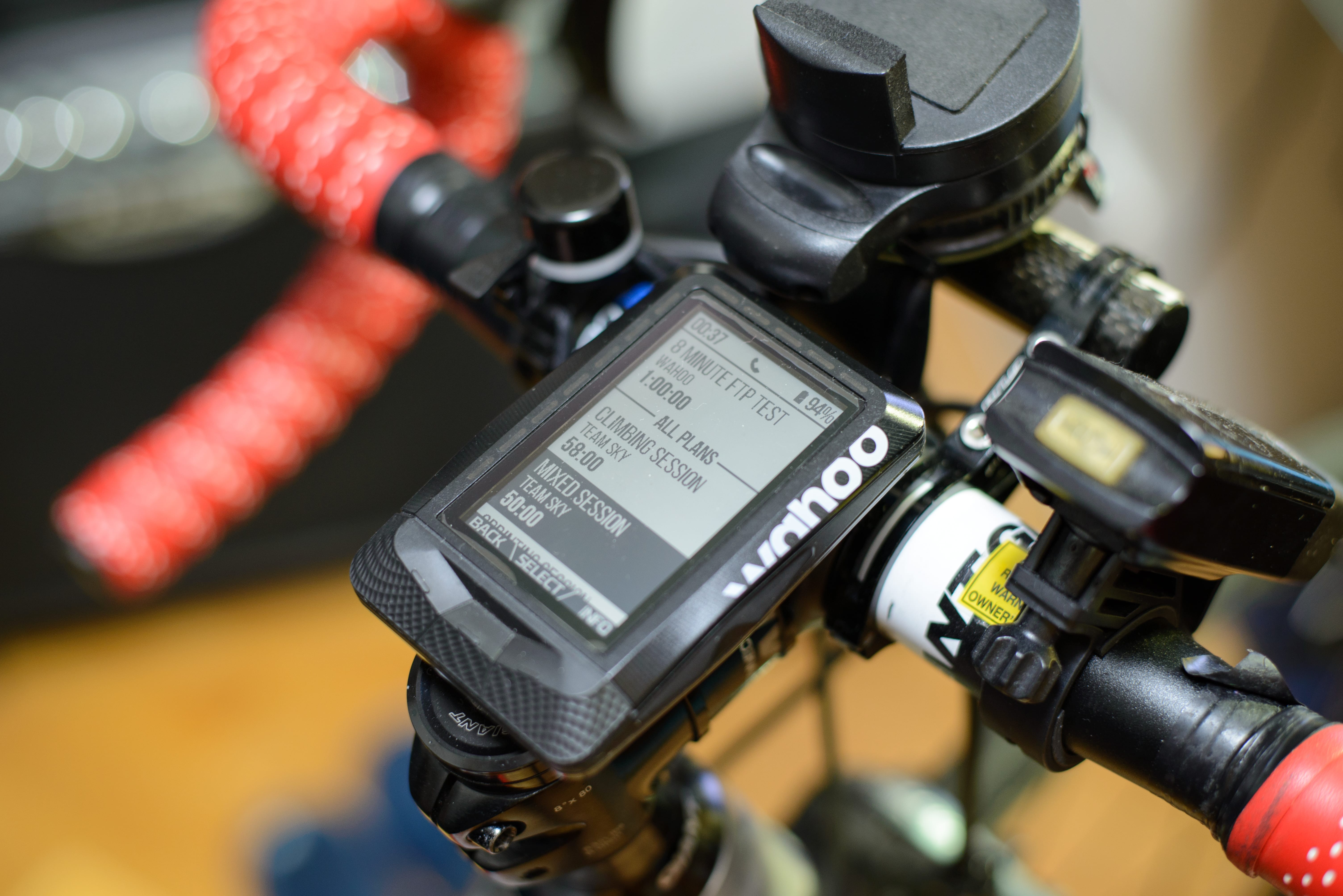 Wahoo ELEMNT - Using built-in Team SKY training plan
