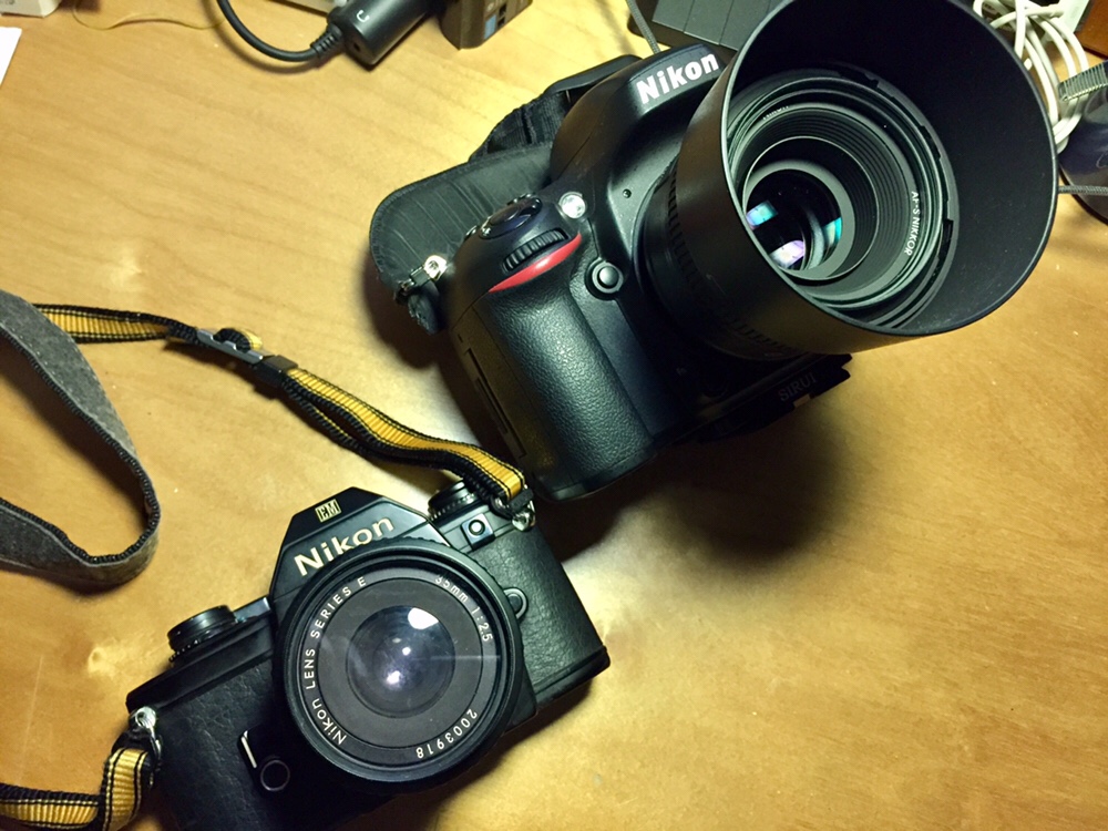 Nikon EM SLR & Nikon D610 DSLR