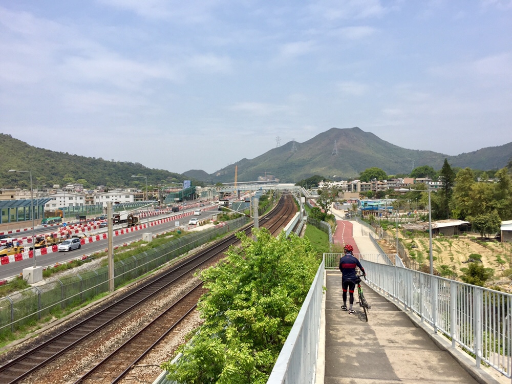 Hong Kong East Rail next to Tai Wo Service Road East