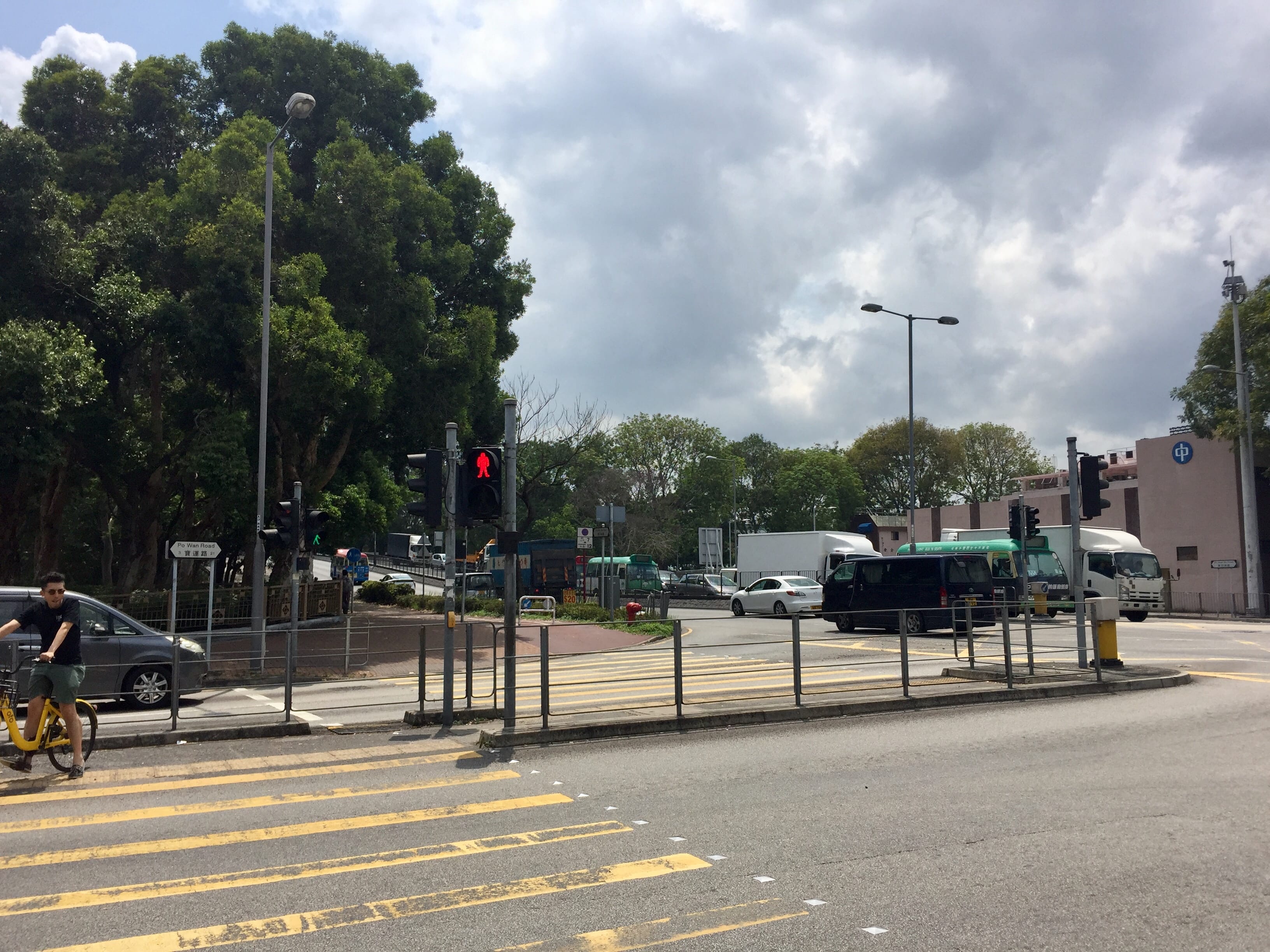 Riding along Po Shek Wu Road