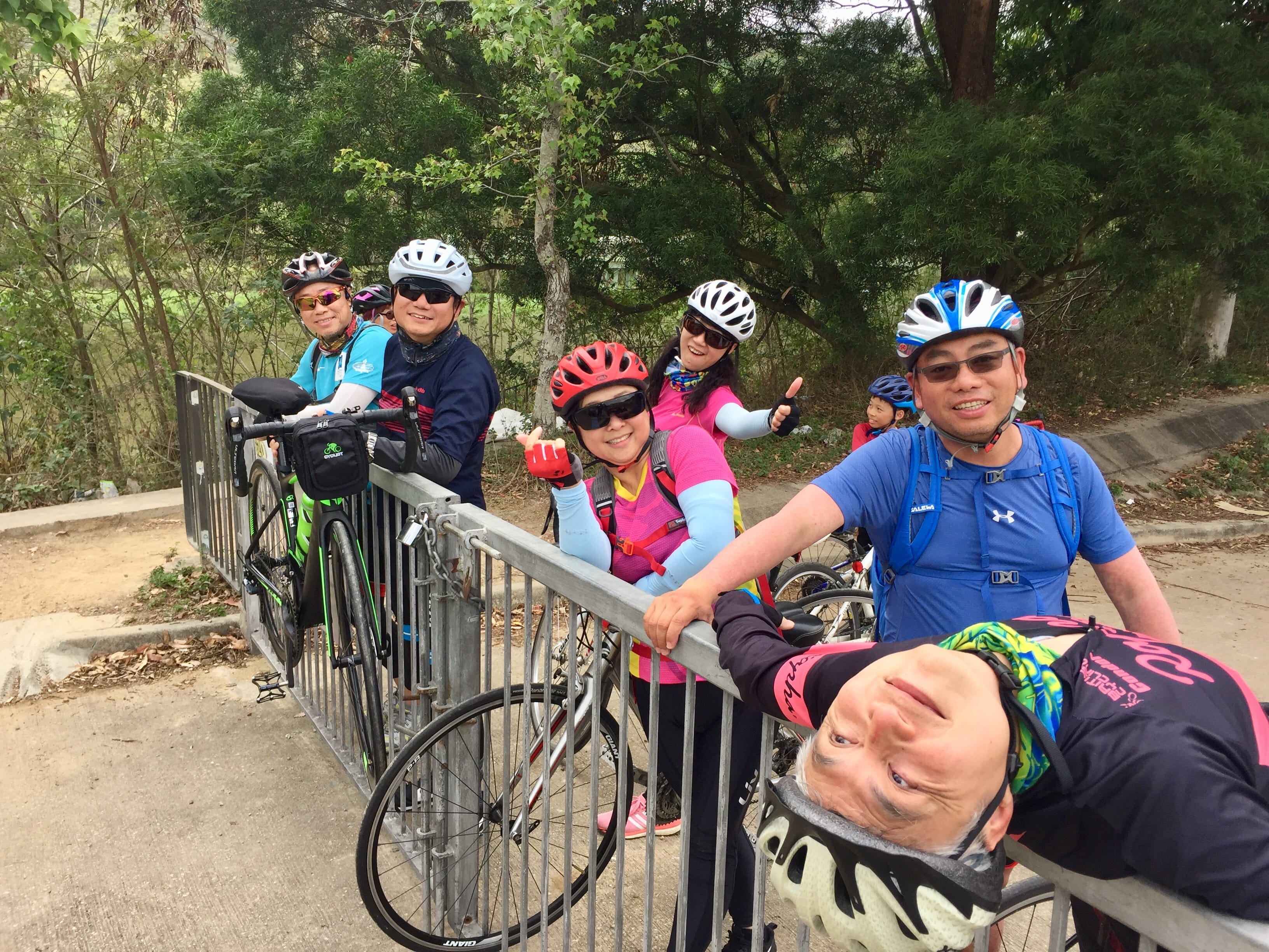 Crazy pose of the team