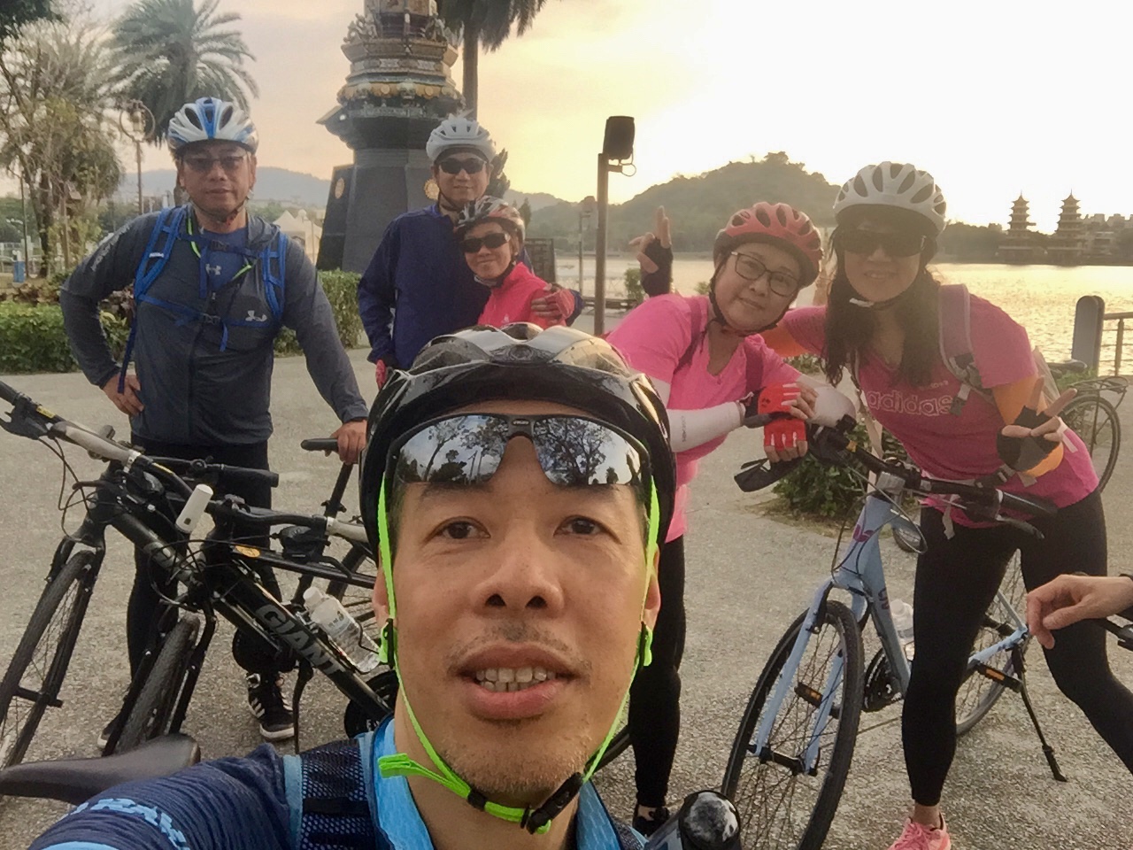 Sunset at the Lotus Pond