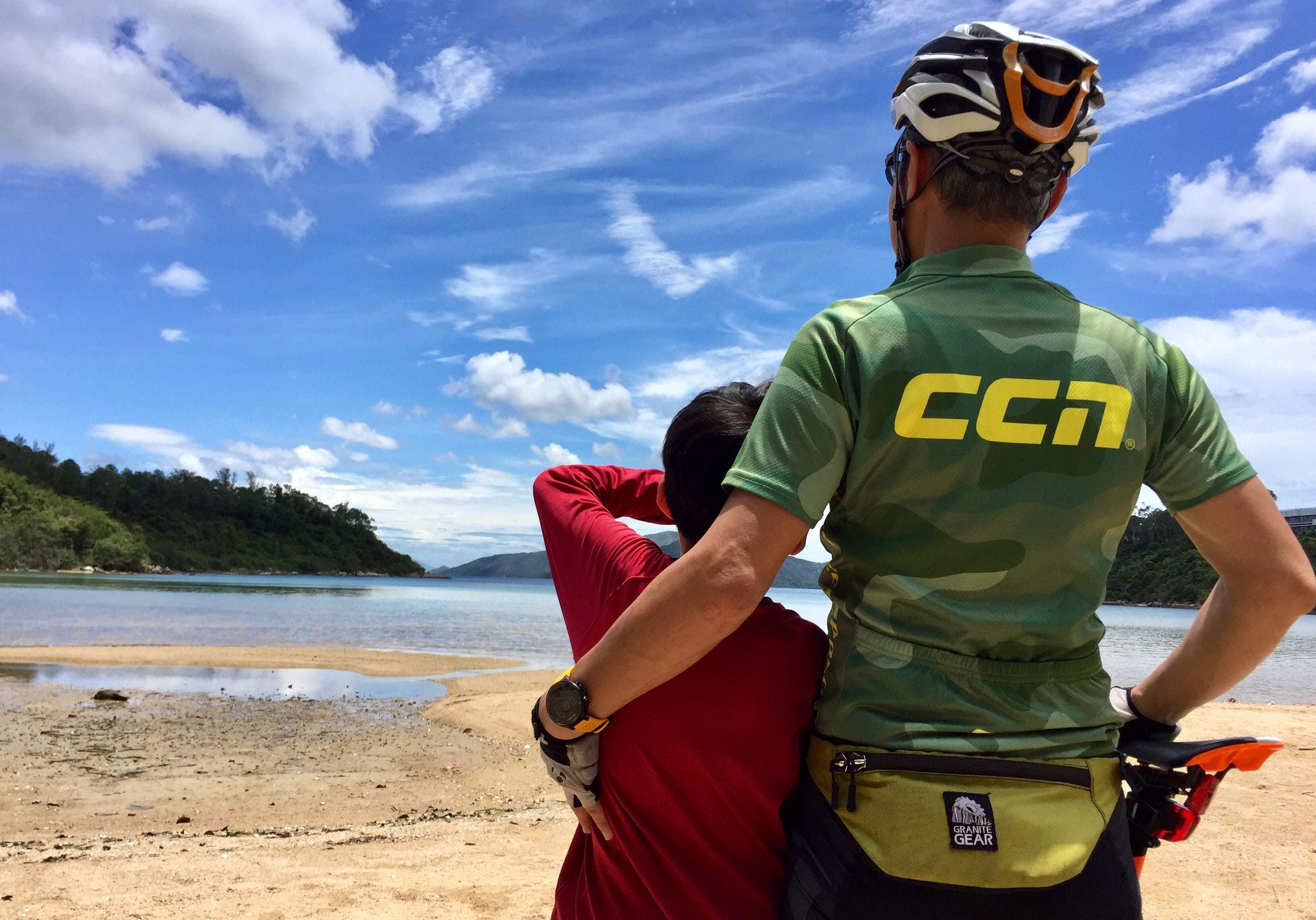 Enjoy the view of Starfish Bay with my boy