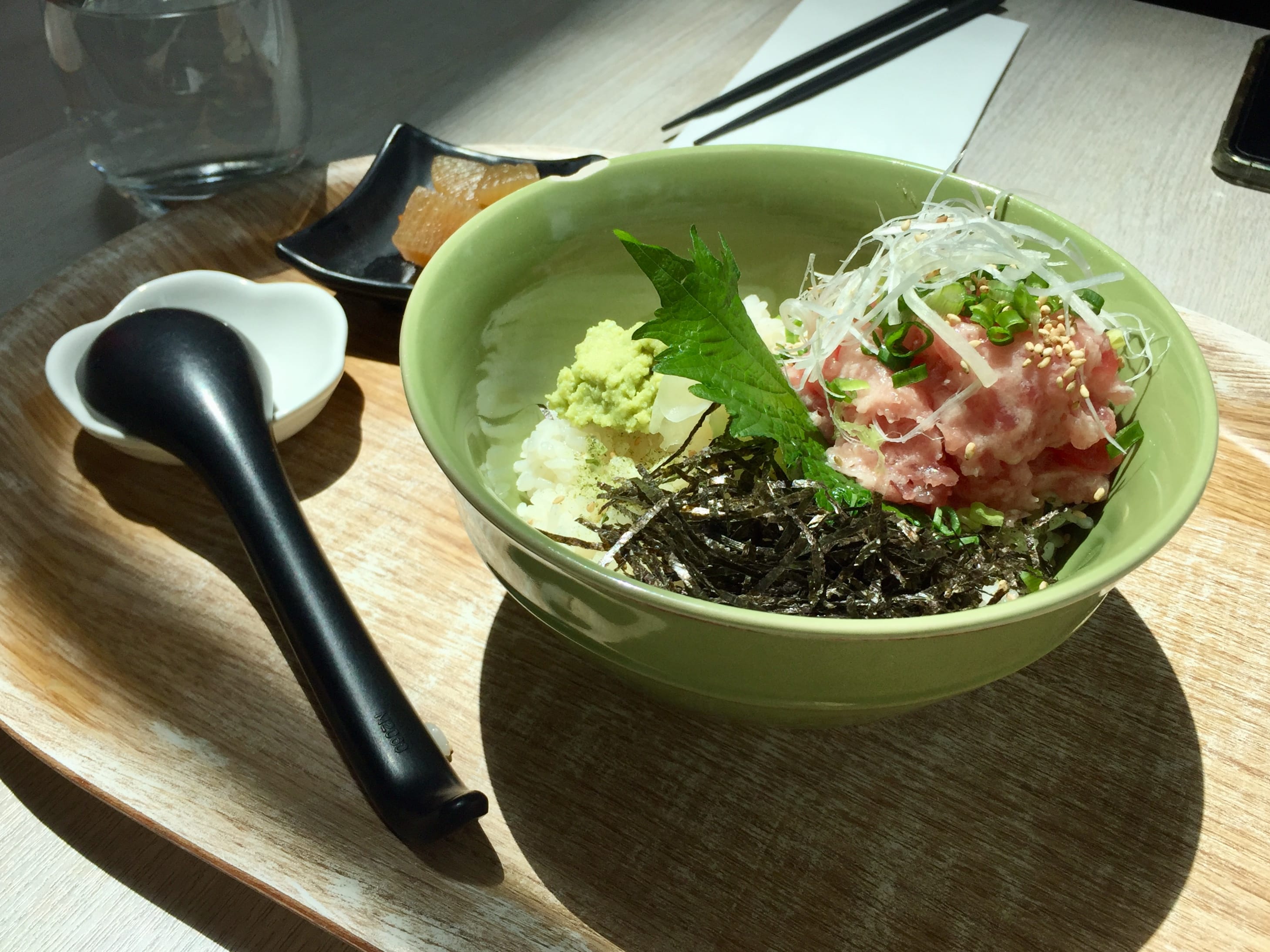 Tuna sashimi rice bowl for my lunch at Yayoi, Science and Technology Park, Hong Kong