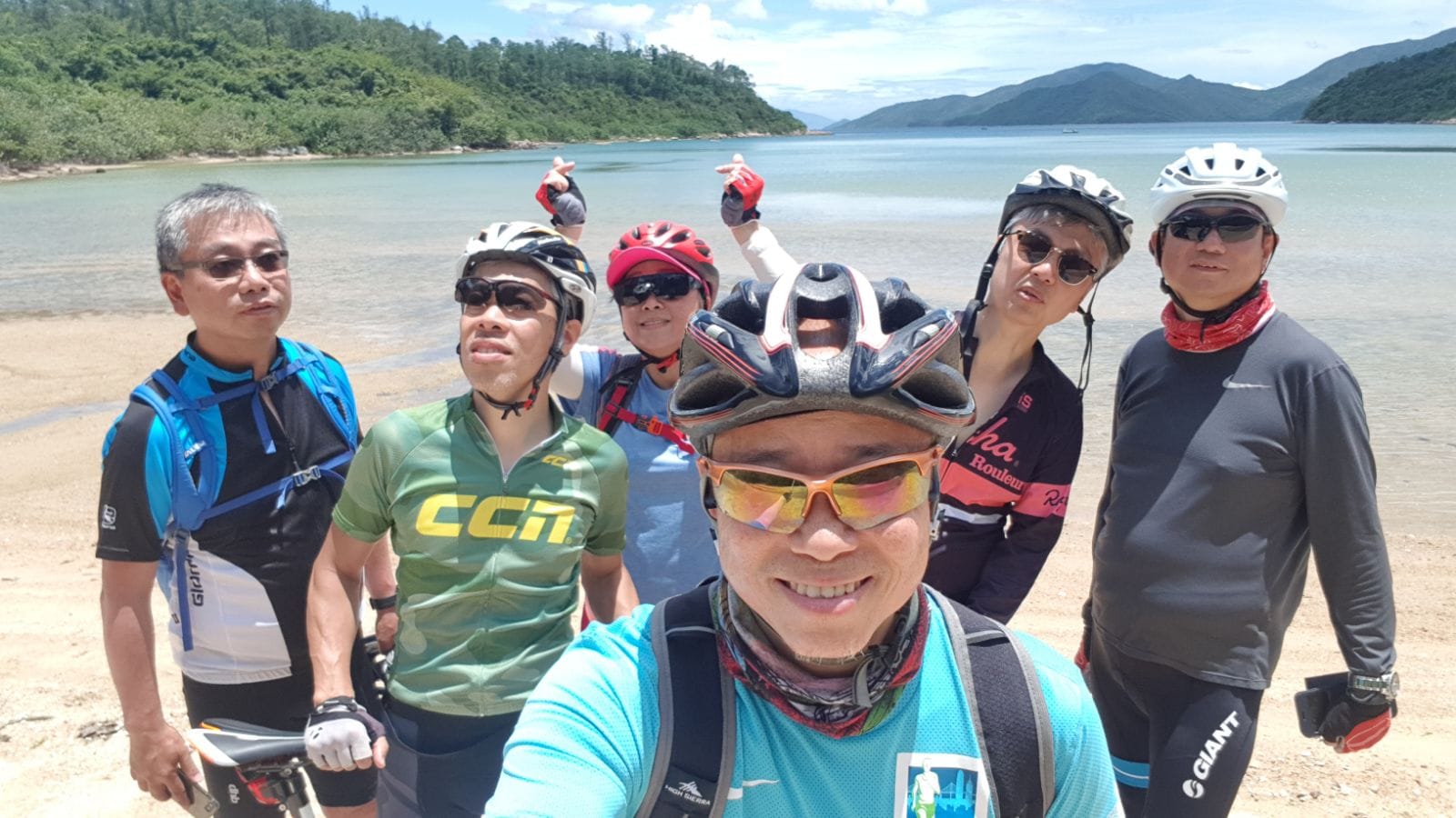 Great team with great view in the background