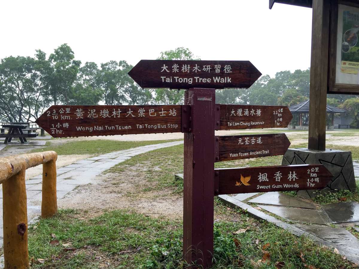 Tai Tong Shan Road next to the Tai Tong Country Park