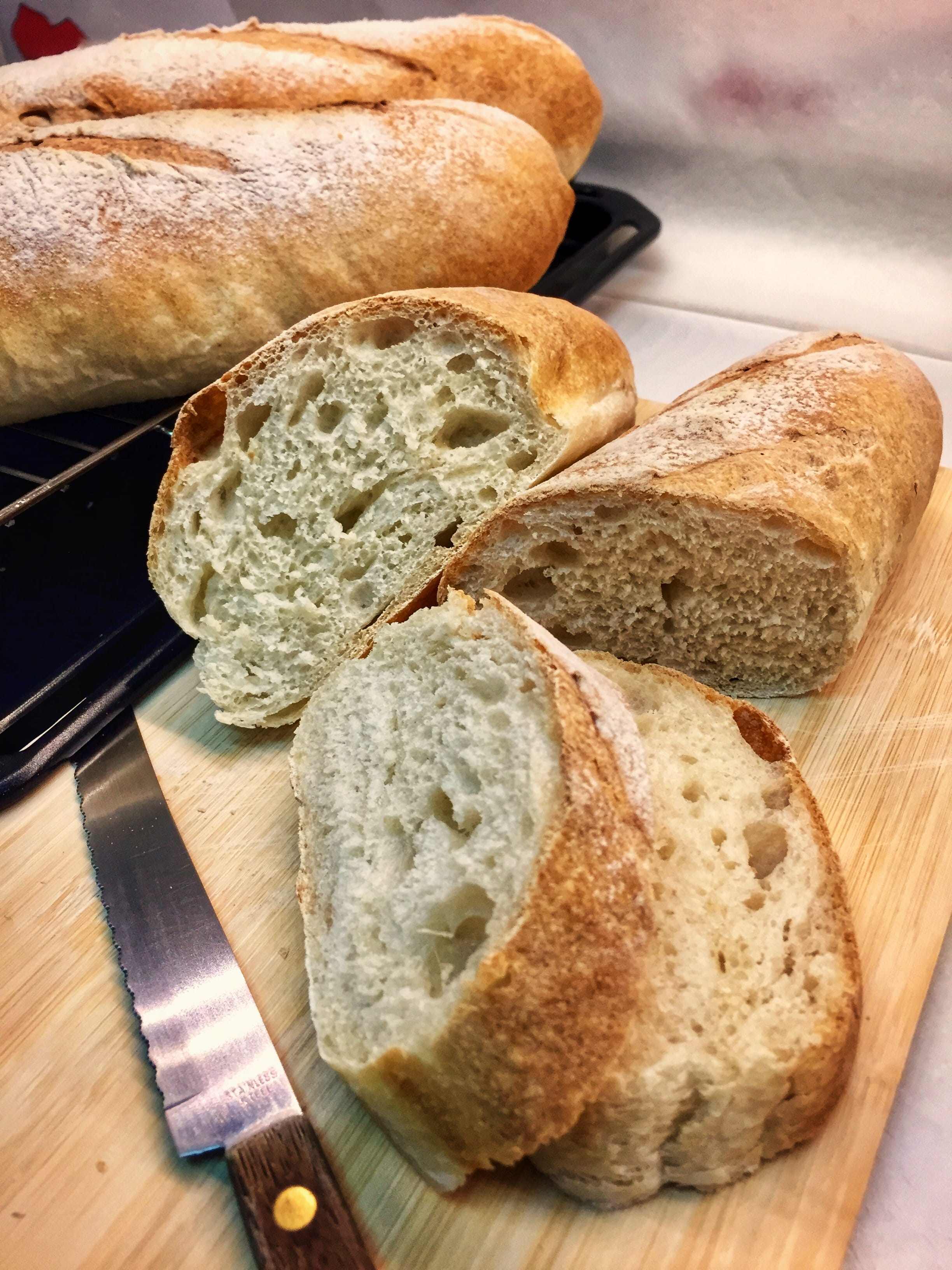 Texture of my short Baguette