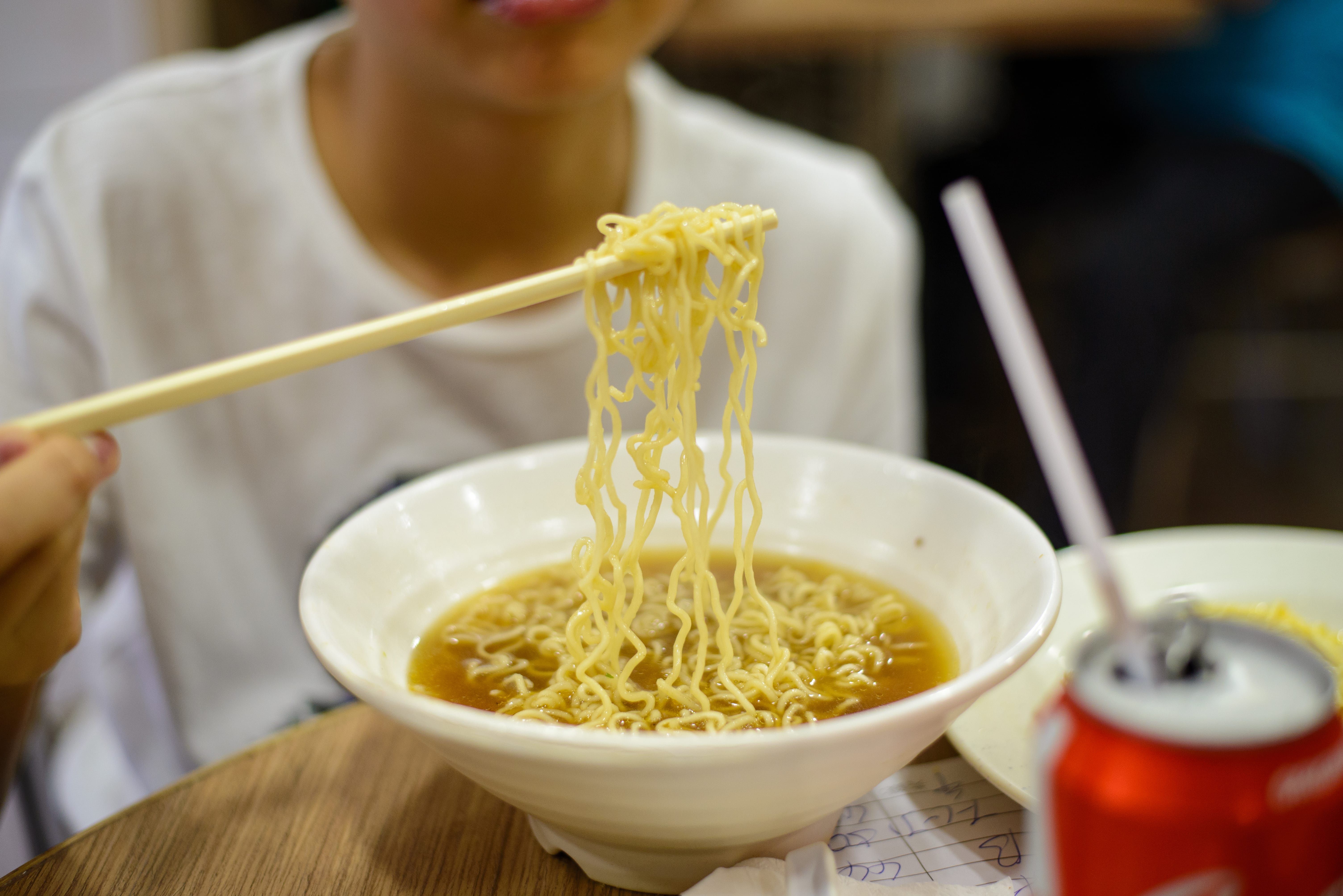 Another set lunch with instant noodle