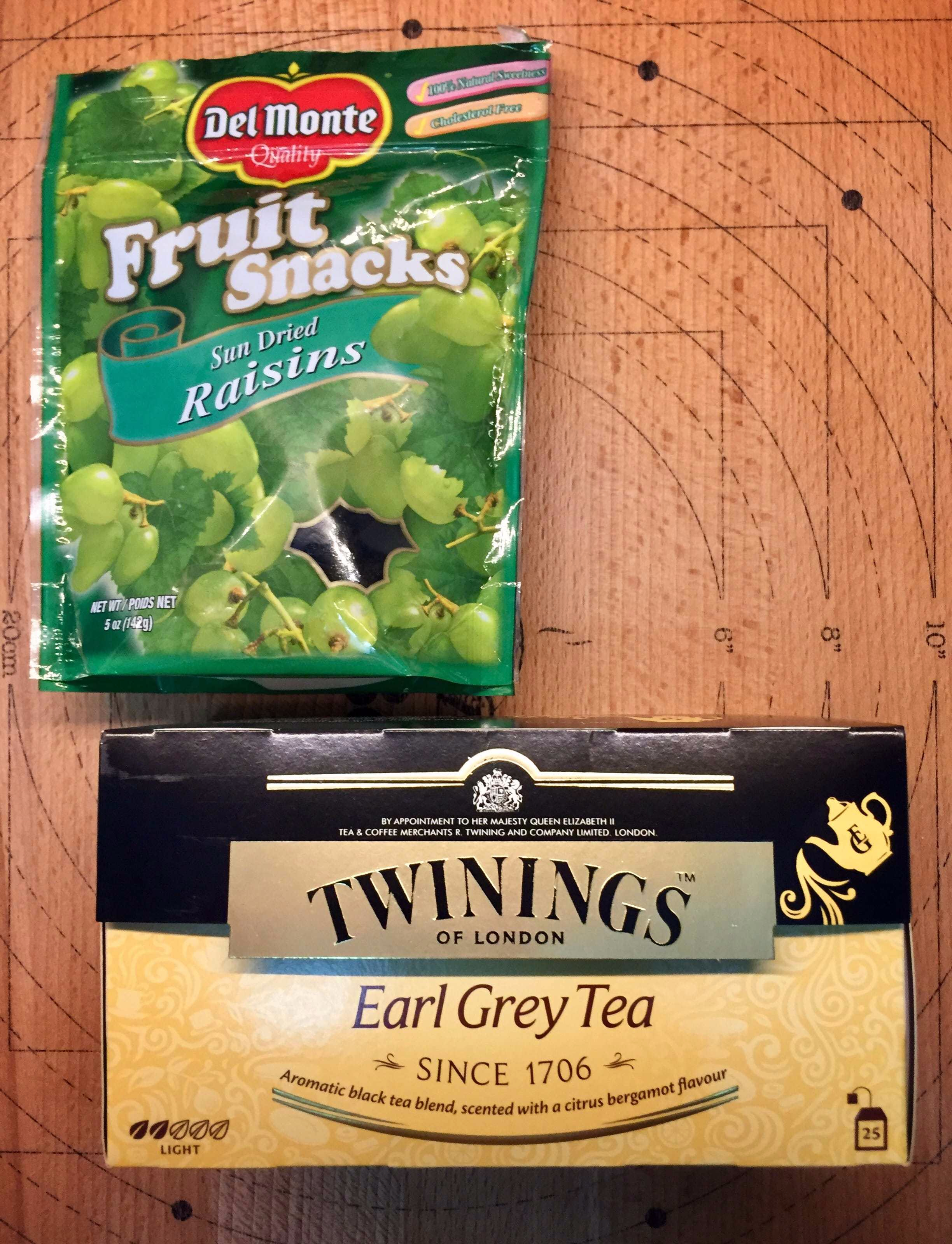 Raisins and Earl Grey Tea