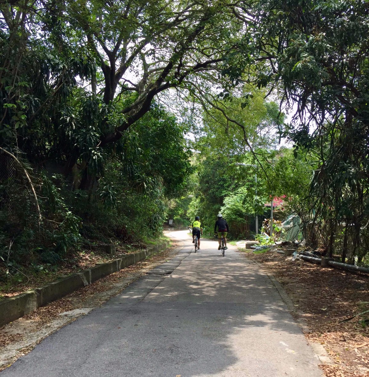 Riding through the border road