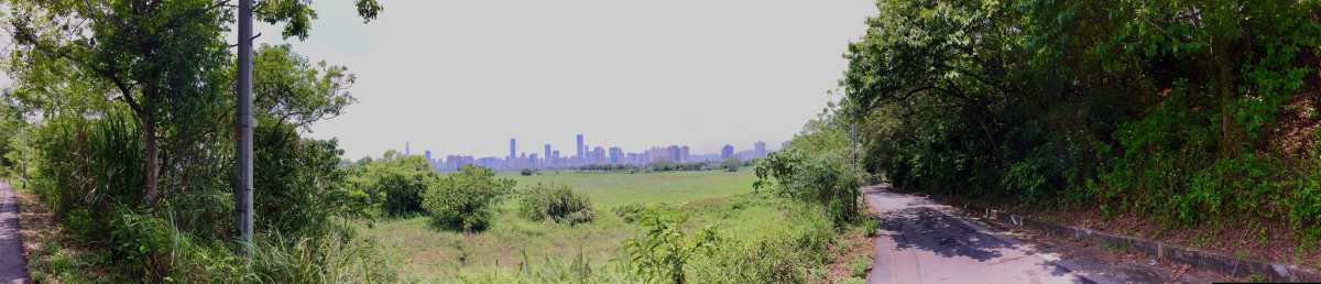 Another panorama with Shenzhen in the background