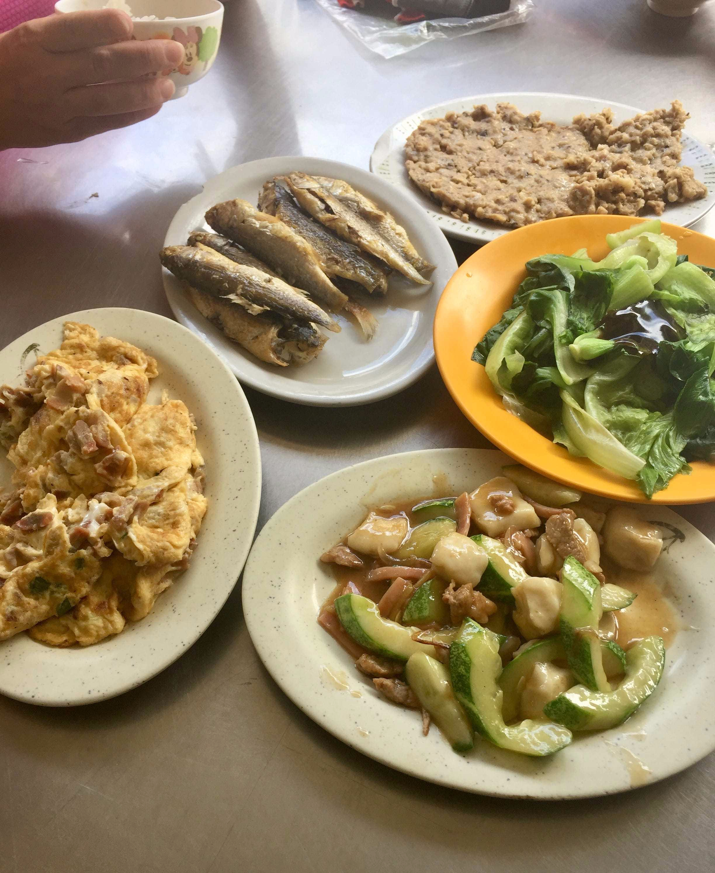 Simple and healthy rustic lunch