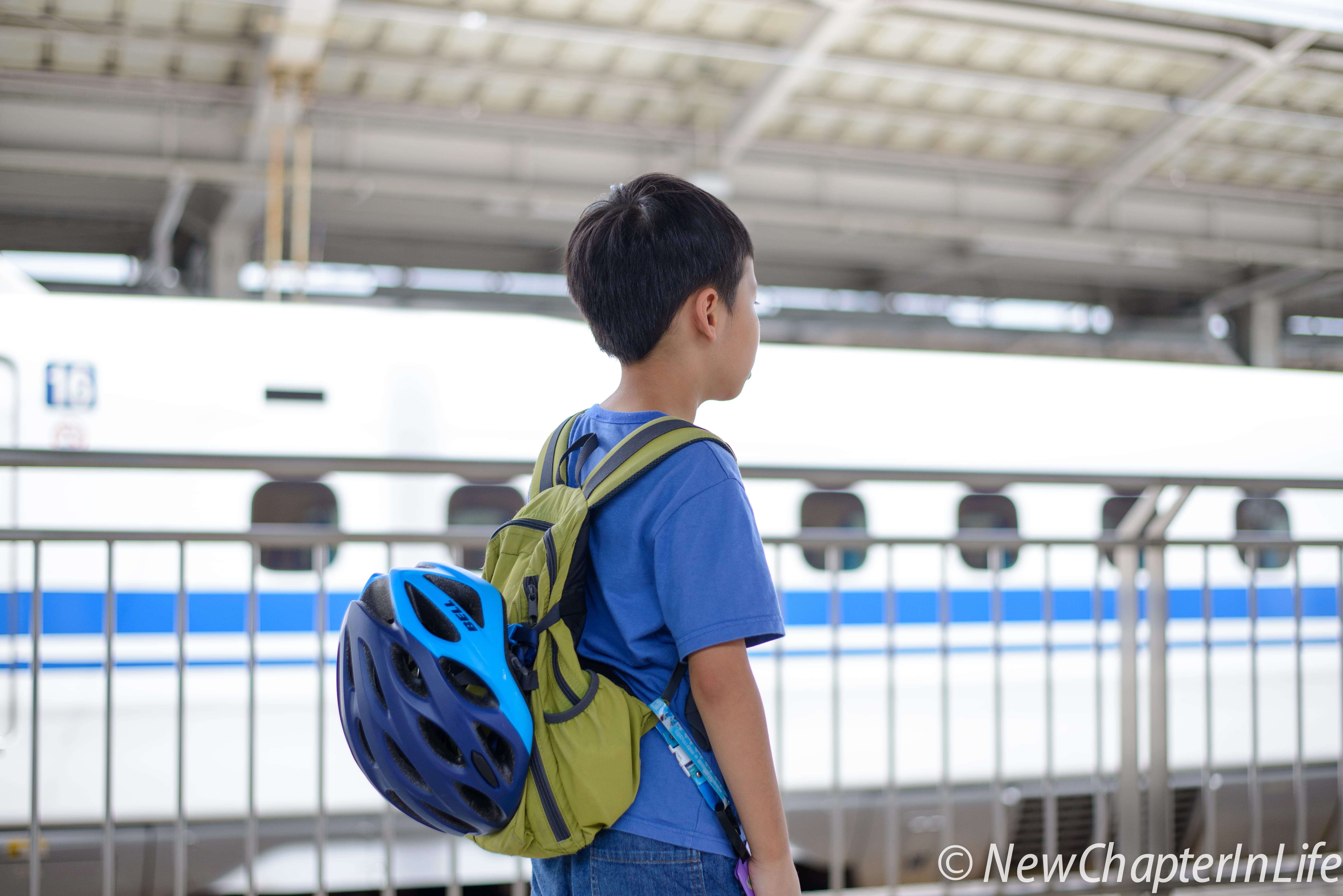 Boy awaiting his new challenge - Shimanami Kaido