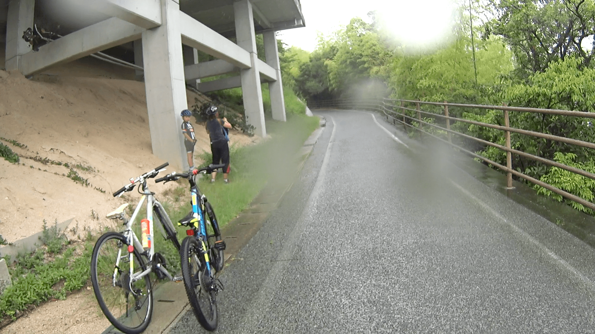 Our temporary rain shelter