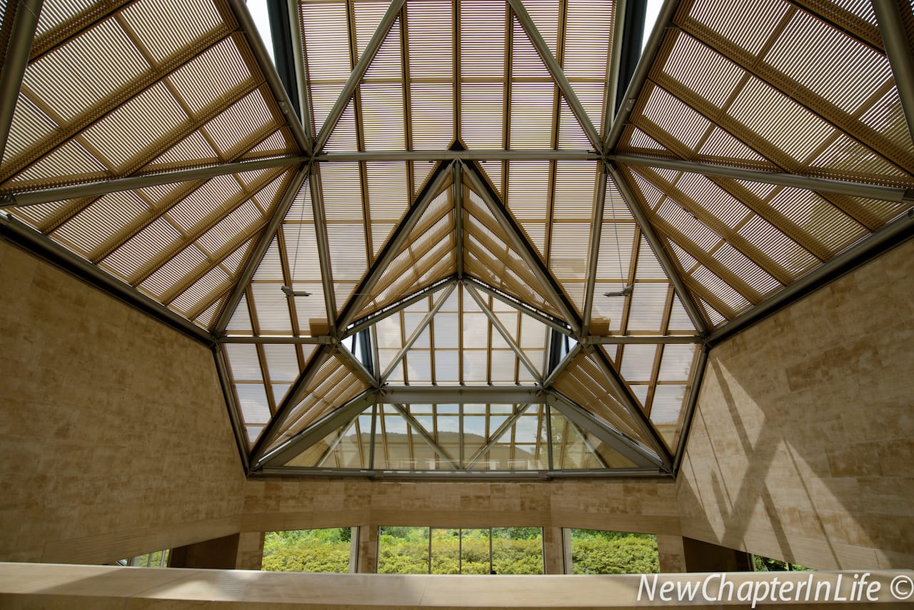 Geometric structure at the North Wing of the Miho Museum