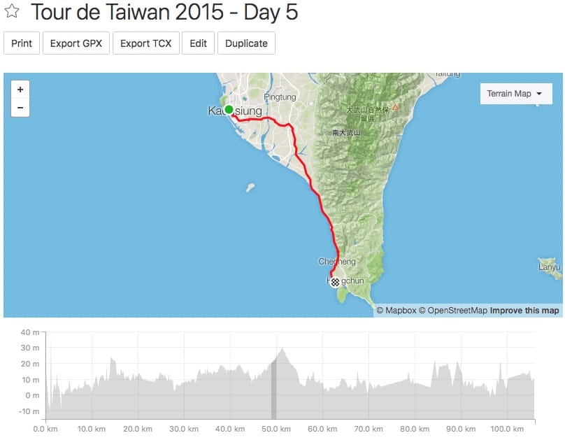Tour de Taiwan - Day 5