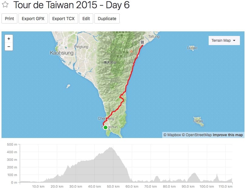Tour de Taiwan - Day 6