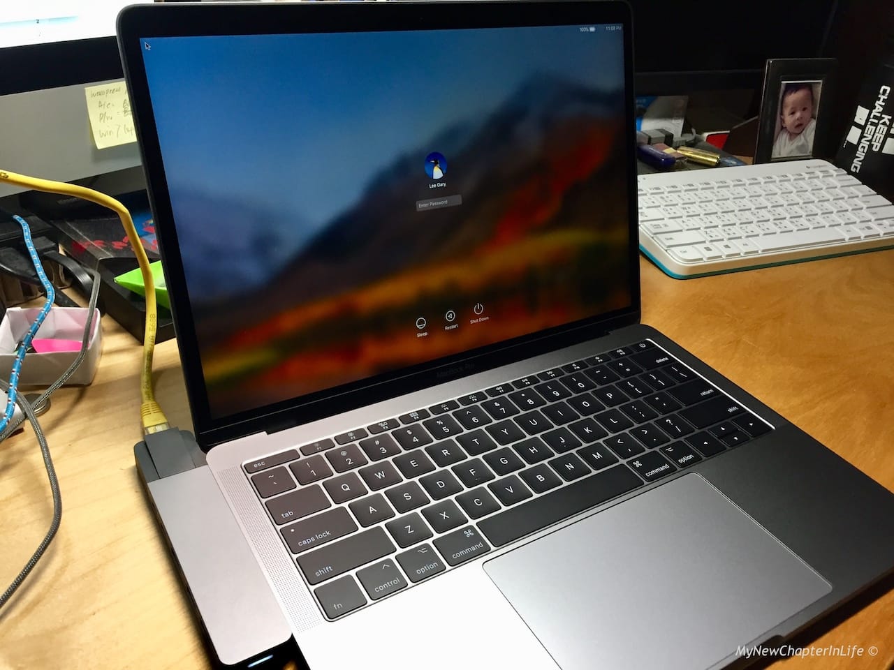 Macbook Pro with HyperDrive GN28N USB-C Hub