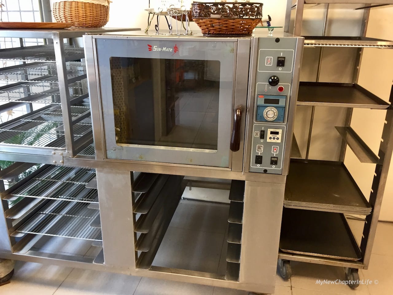 店內放置的熱風爐