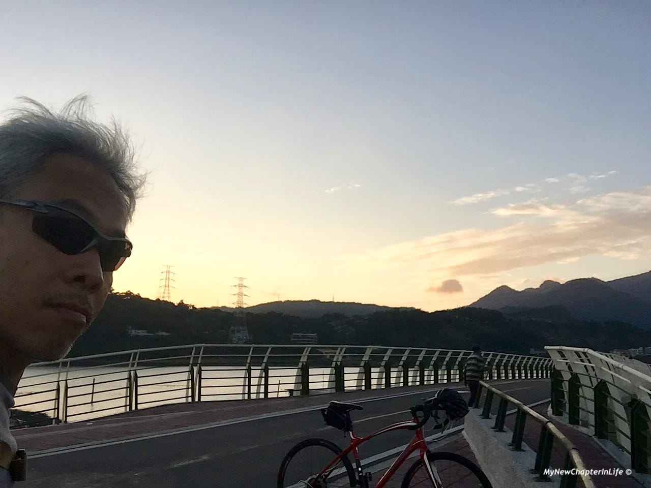 關渡自行車道的黃昏 Sunset at Guandu Bicycle Trail