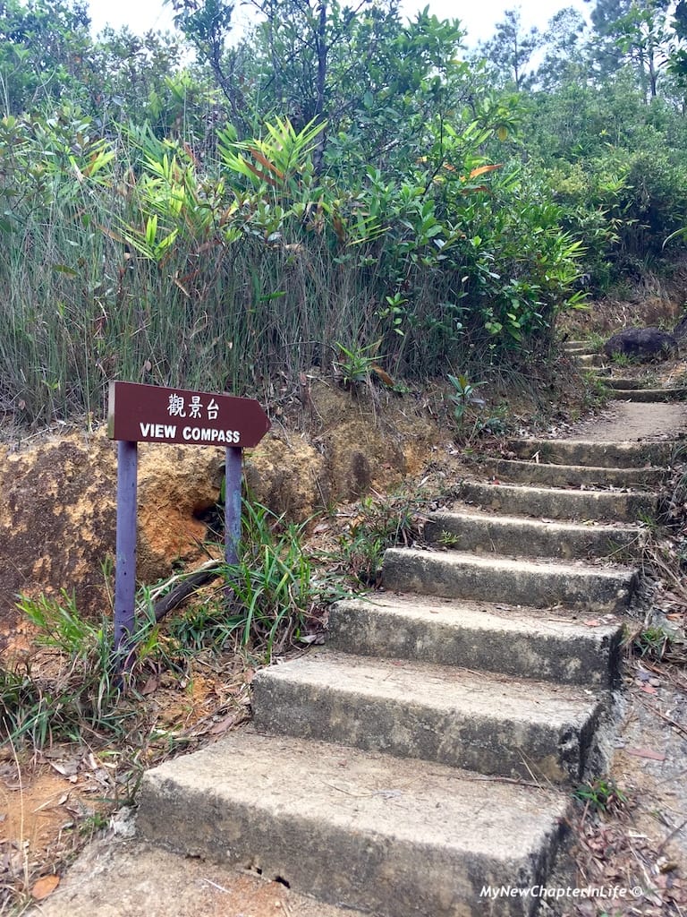 通往觀景台的石級 Steps leading to the View Compass