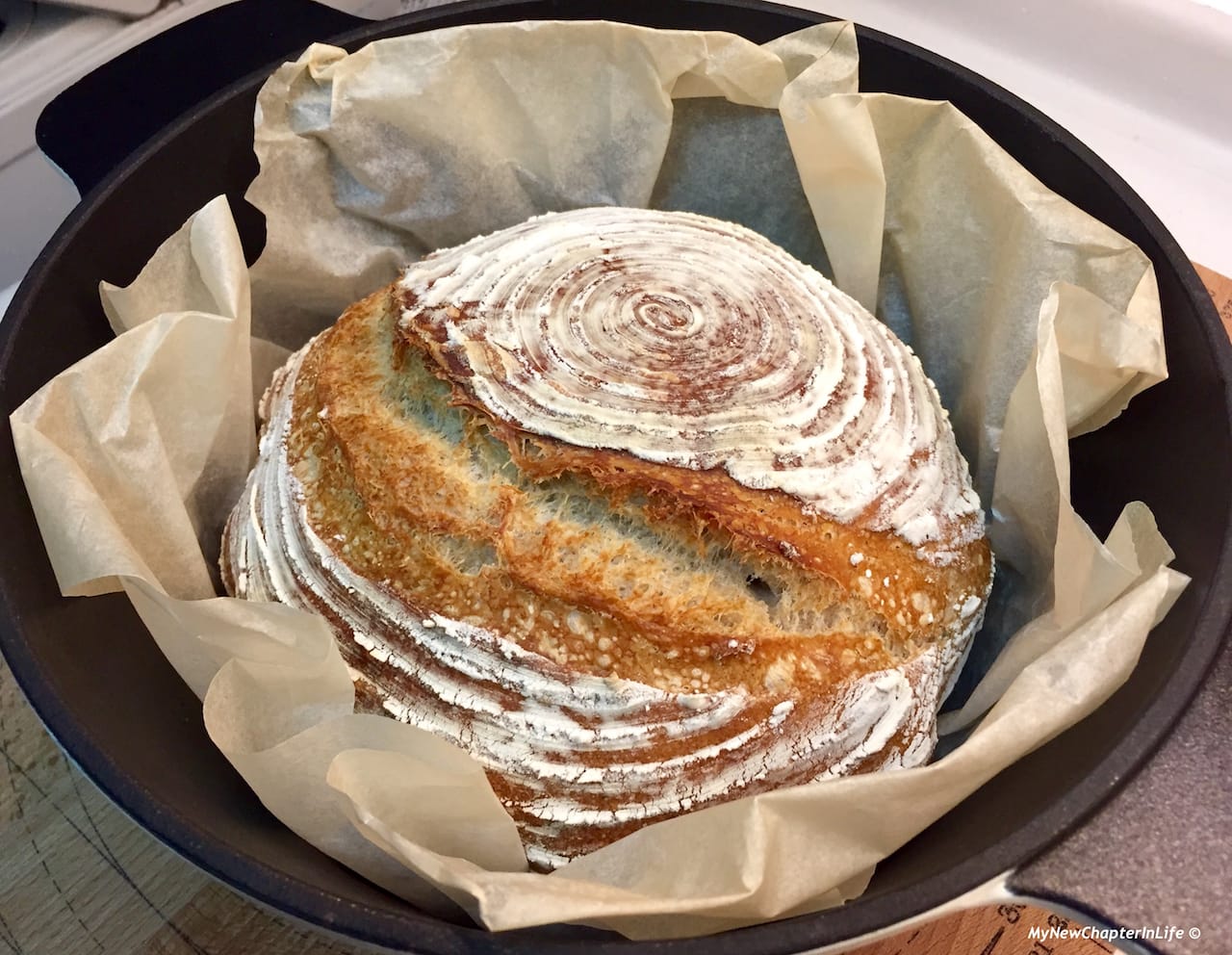 焗好的鄉村麵包  Baked Pain de Campagne