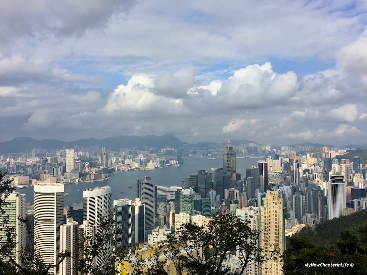 灣仔，中環及尖沙咀景色 View of Wanchai, Central and Tsim Sha Tsui