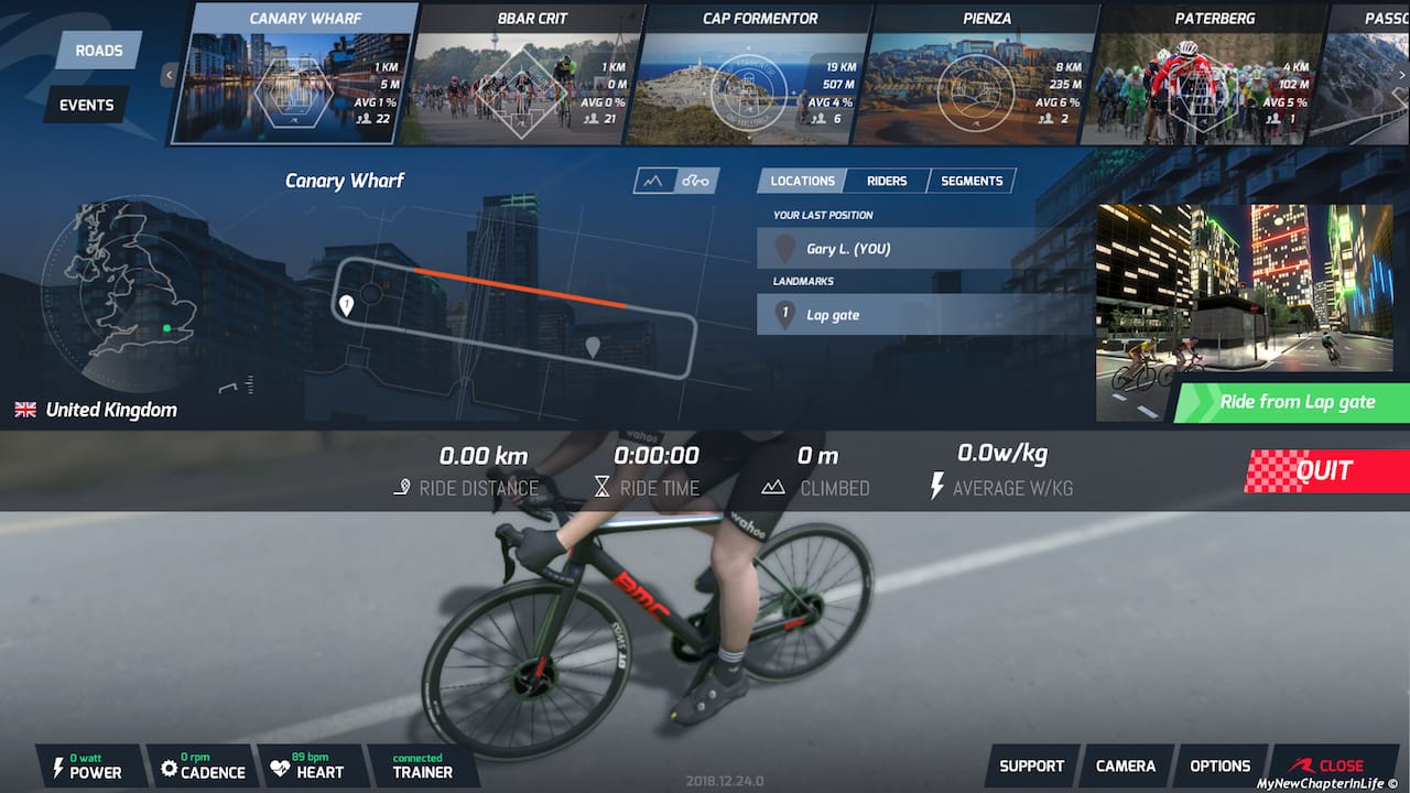 RGT Route Canary Wharf - Location Selection - Predefined Landmark